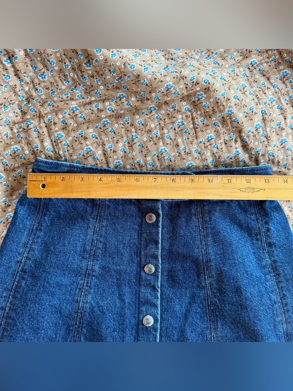 APC Denim snap-front miniskirt - size 34 - Picture 7 of 11